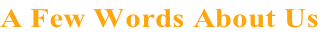 A Few Words About Us